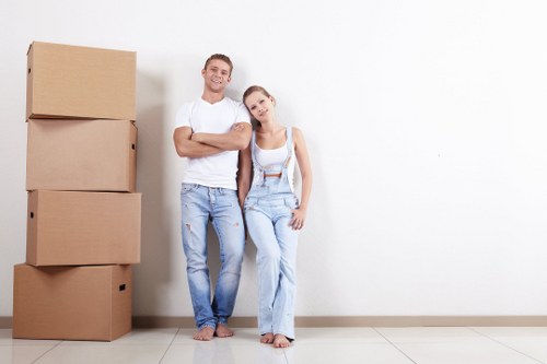Office removals team planning a move in Marylebone