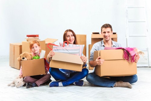 Movers planning a Marylebone home relocation on a residential street