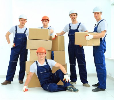 Packed moving boxes and furniture protection for a Marylebone home relocation