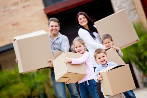 Professional movers handling a flat removal in Marylebone