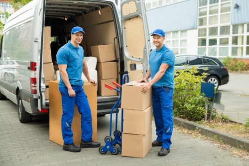 Local removal van ready for a central London move in Marylebone