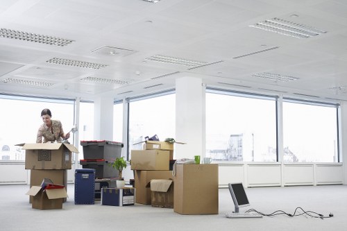 Local removals vehicle and team working on a Marylebone property move